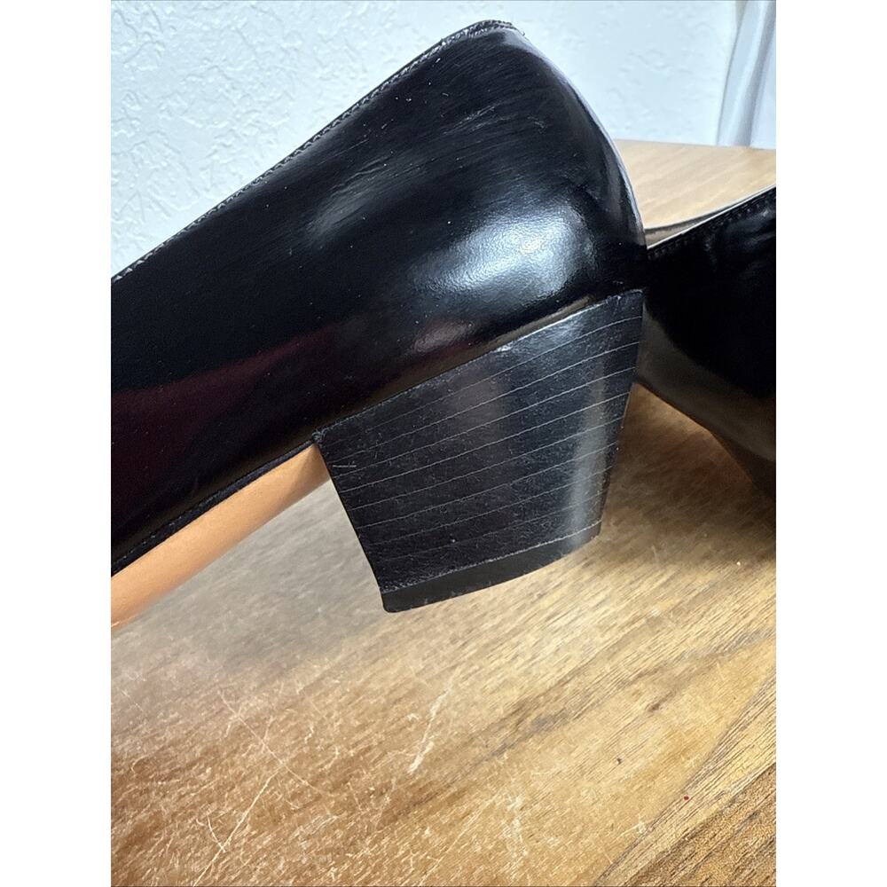Salvatore Ferragamo Boutique Black Patent Leather Pumps Size 6 AA NARROW Italy - Picture 13 of 14